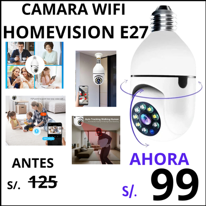 Cámara wifi HomeVision E27