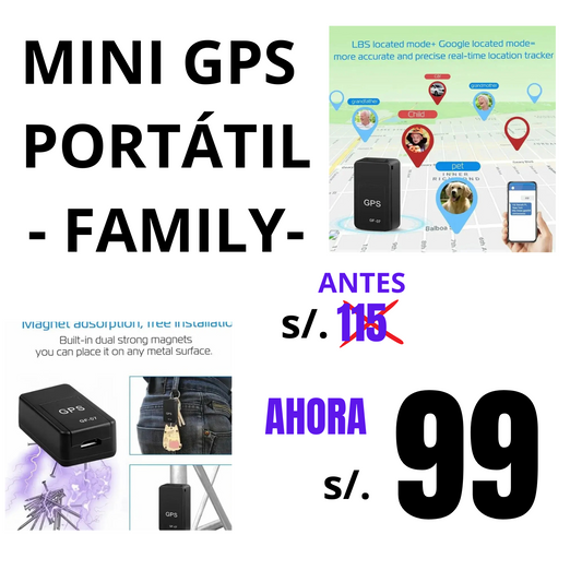 MINI GPS PORTÁTIL - FAMILY